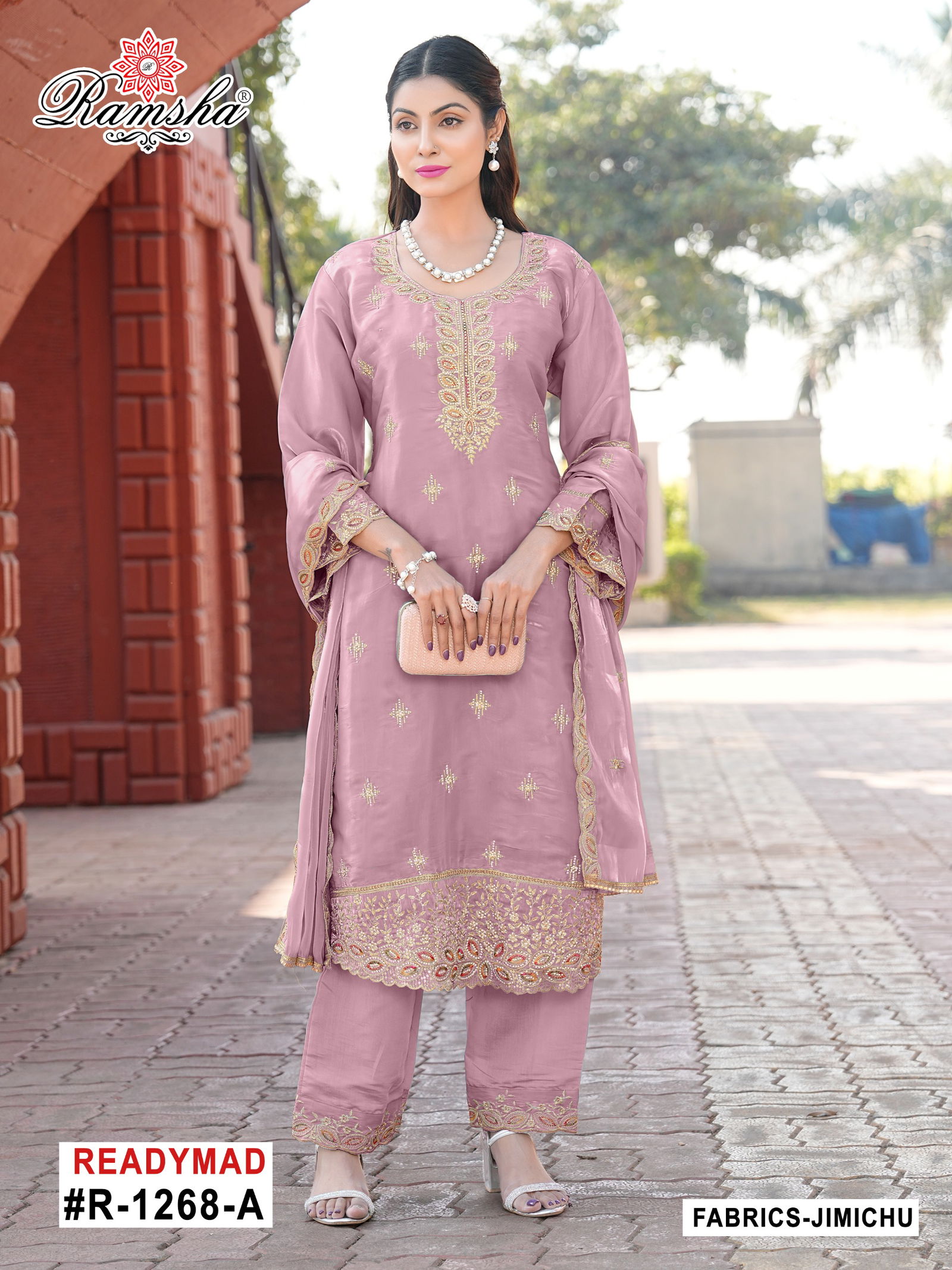 R 1268 Nx A To D By Ramsha Jimi Choo Pakistani Readymade Suits Orders In India